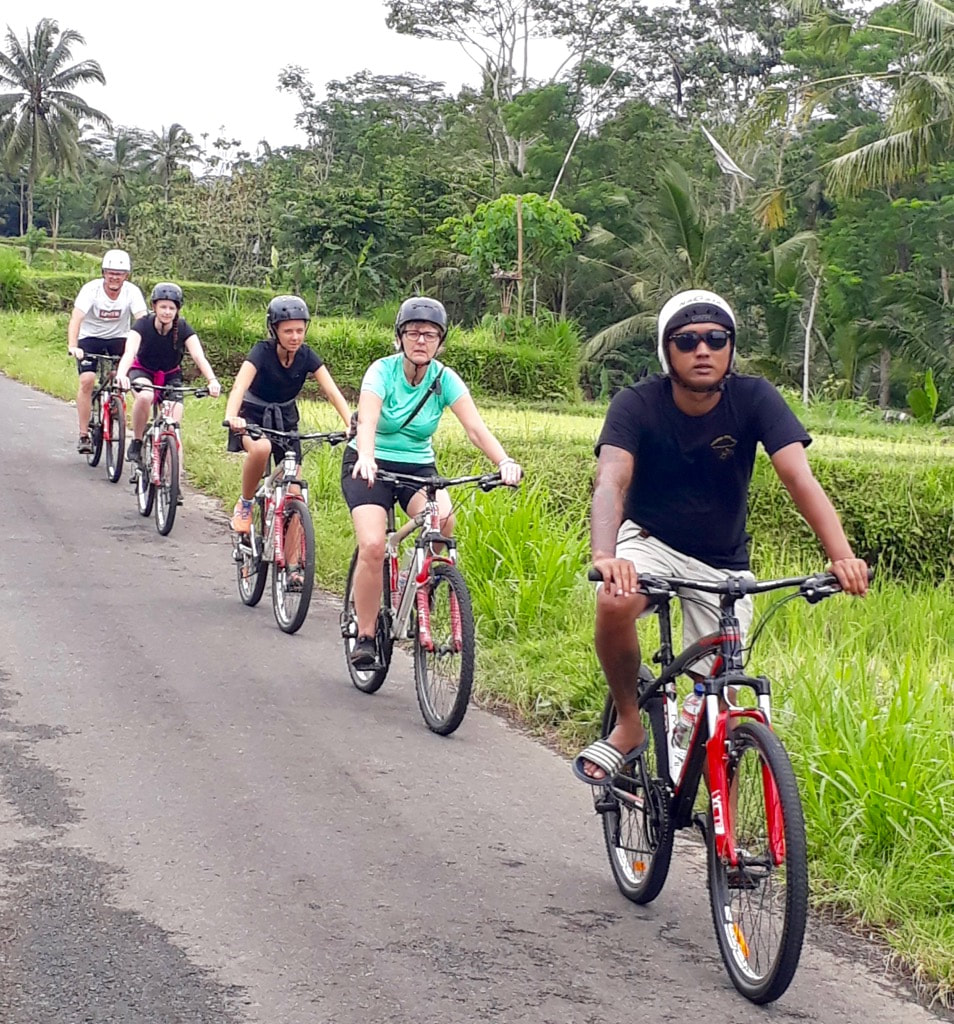 Ubud Cycling Tour, Rice field cycling, Bali Cycling Tour